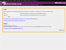 Tablet Screenshot of my.mailtraq.com